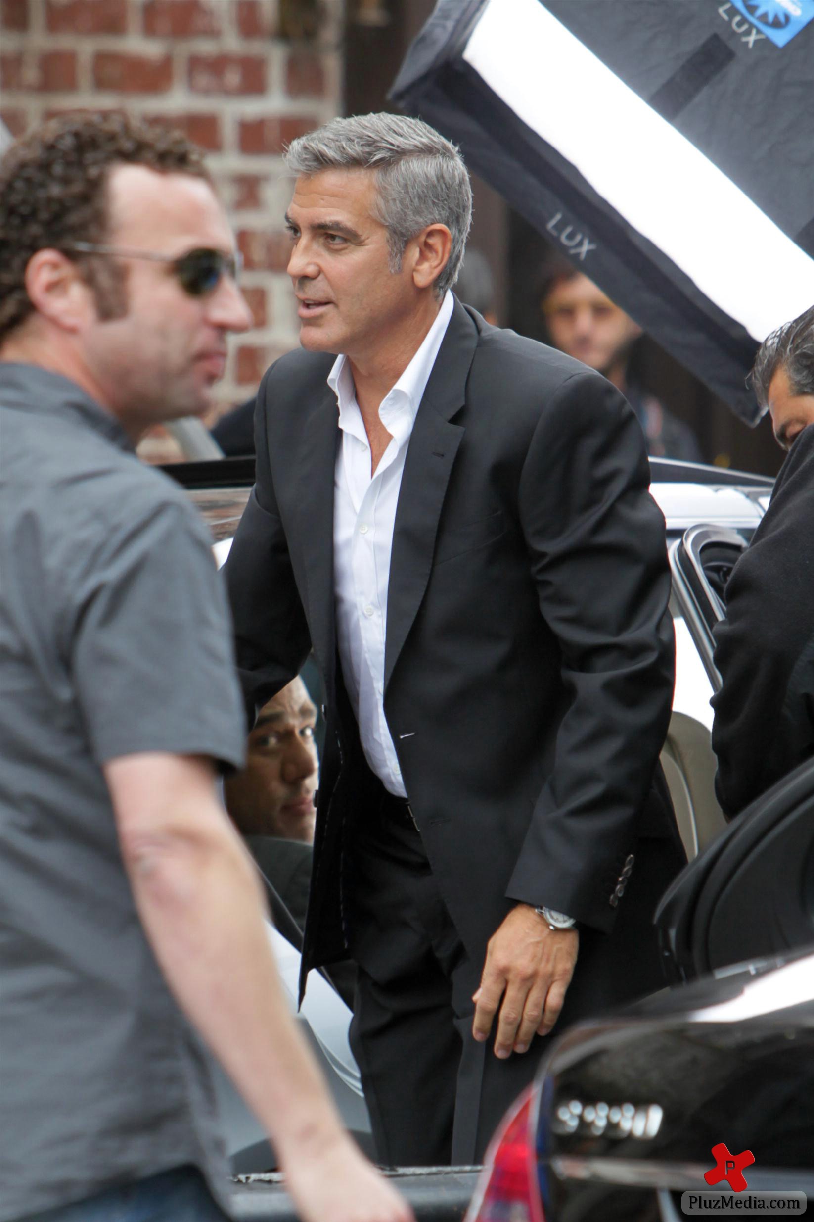 George Clooney on the set of a Mercedes Benz E300 L advert photos | Picture 78315